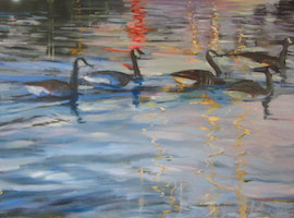 Geese on the Water II