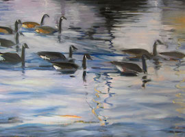 Geese on the Water I